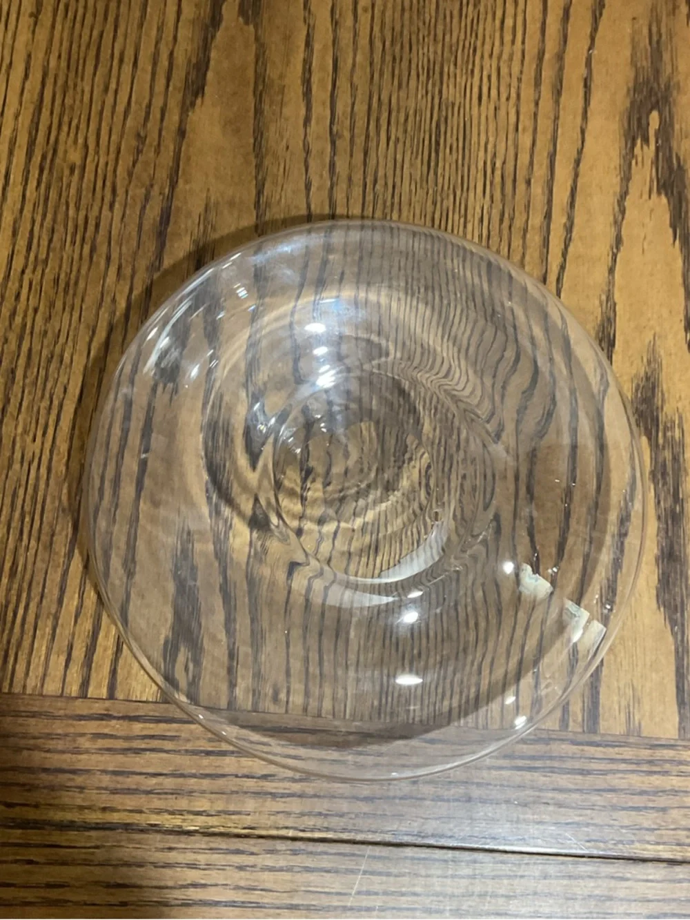 Clear Glass Ring Vase / Centerpiece for dried flowers or arrangement